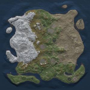 Thumbnail Rust Map: Procedural Map, Size: 4025, Seed: 1441133105, 19 Monuments