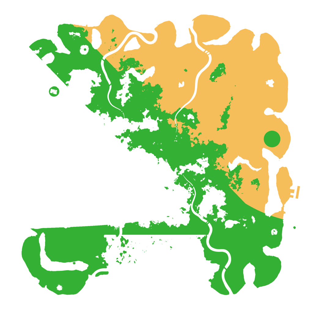 Biome Rust Map: Procedural Map, Size: 5000, Seed: 167060