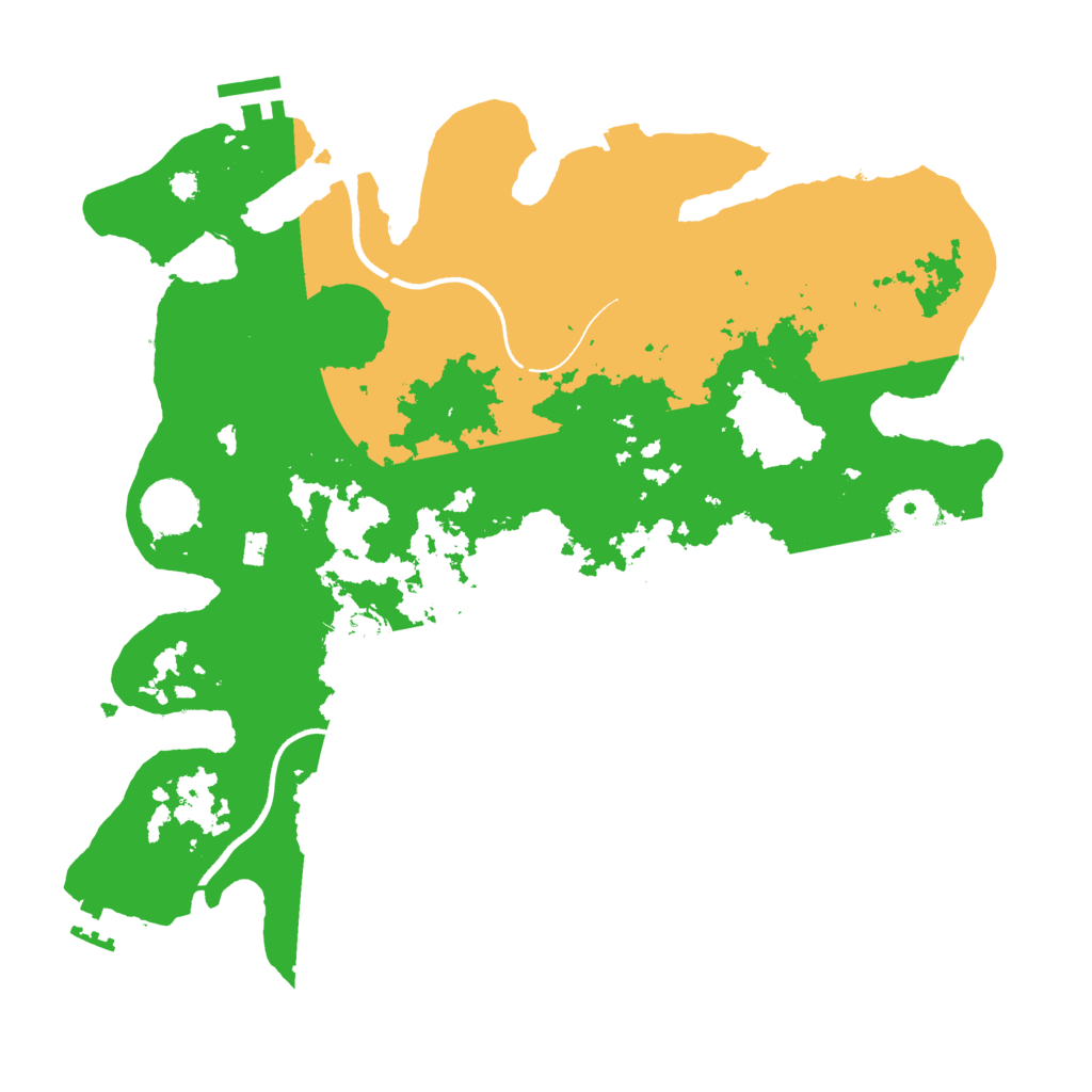Biome Rust Map: Procedural Map, Size: 3500, Seed: 9966209