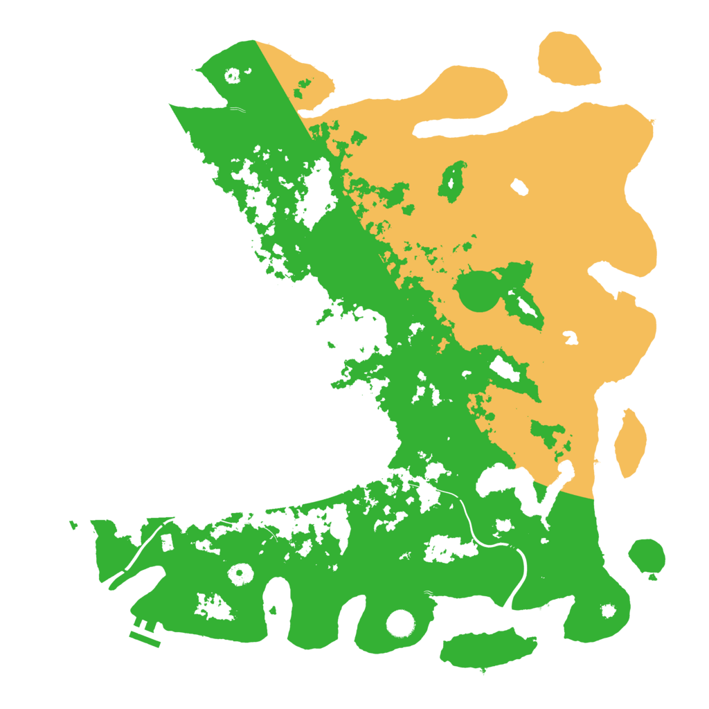 Biome Rust Map: Procedural Map, Size: 4500, Seed: 2075472855