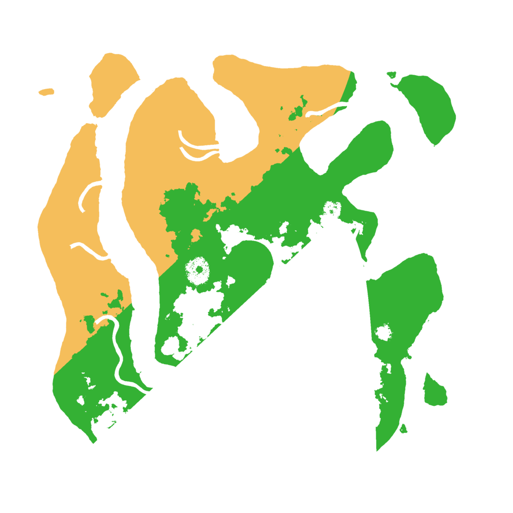 Biome Rust Map: Procedural Map, Size: 3000, Seed: 2421453