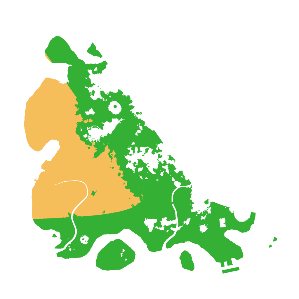 Biome Rust Map: Procedural Map, Size: 3500, Seed: 78523