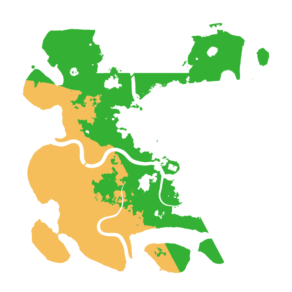 Biome Rust Map: Procedural Map, Size: 3500, Seed: 121545383