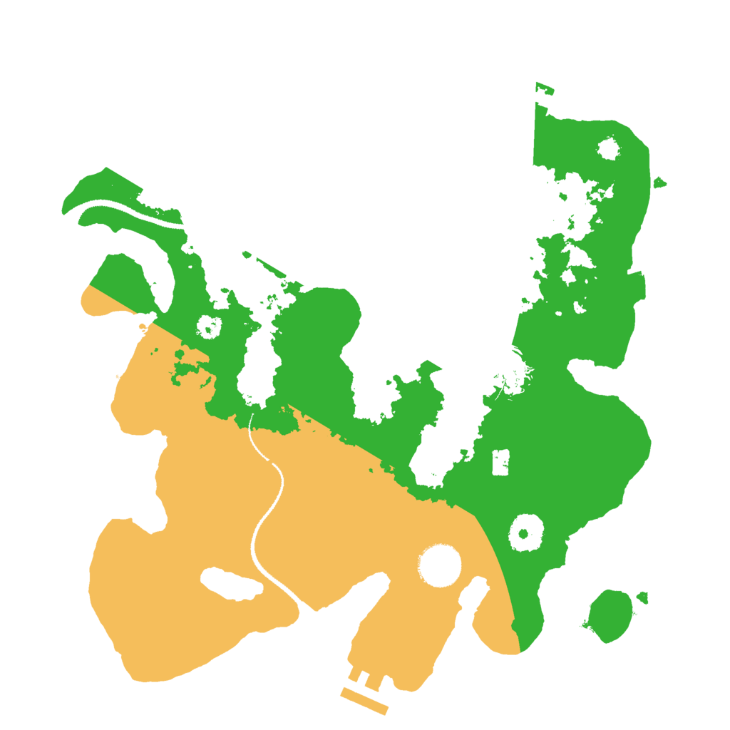 Biome Rust Map: Procedural Map, Size: 3000, Seed: 79081523
