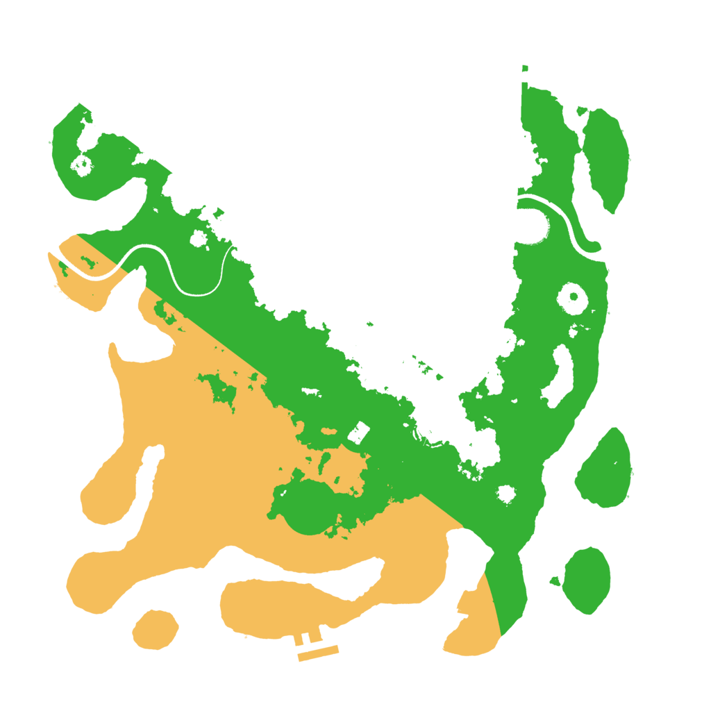 Biome Rust Map: Procedural Map, Size: 3500, Seed: 135413