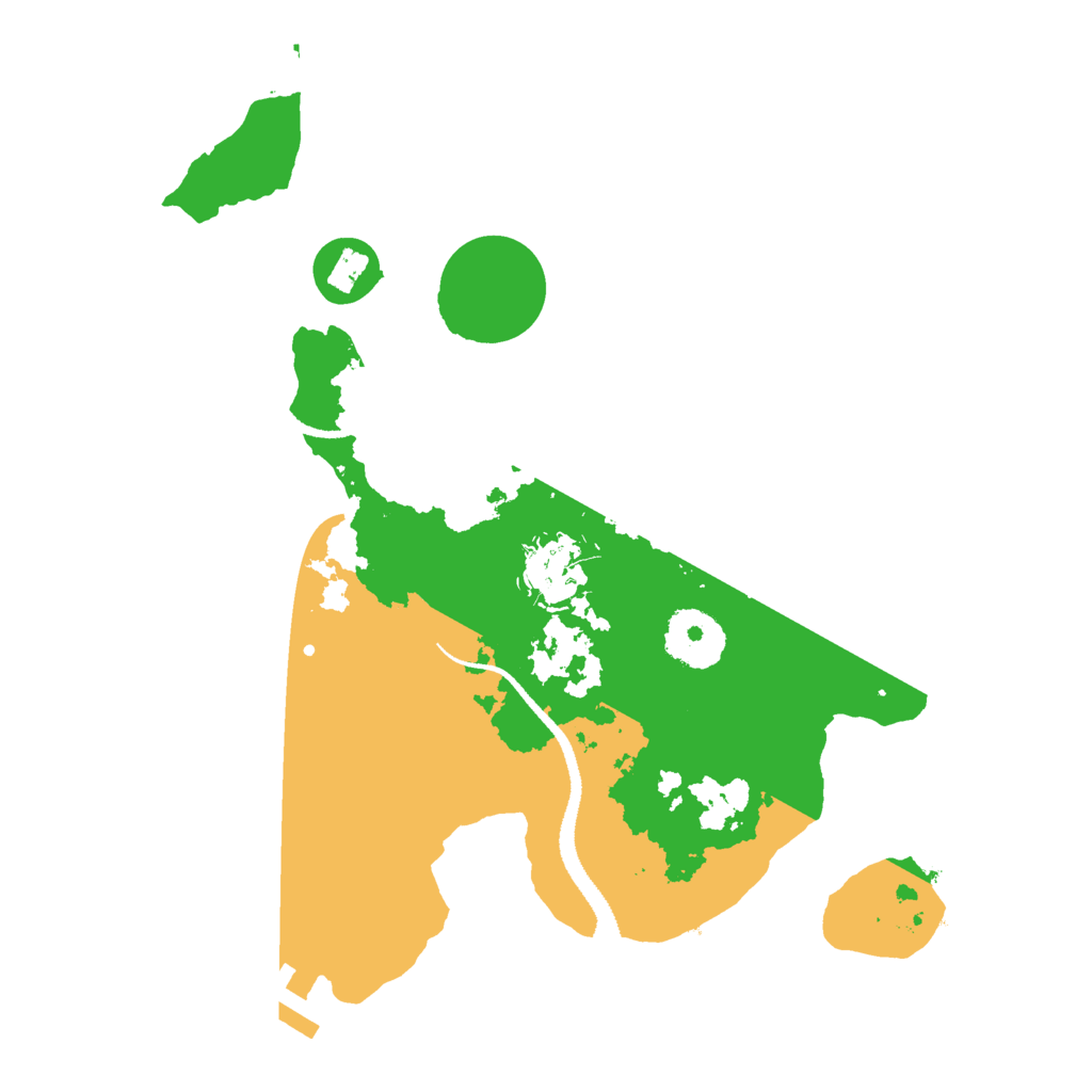 Biome Rust Map: Procedural Map, Size: 2800, Seed: 121315421