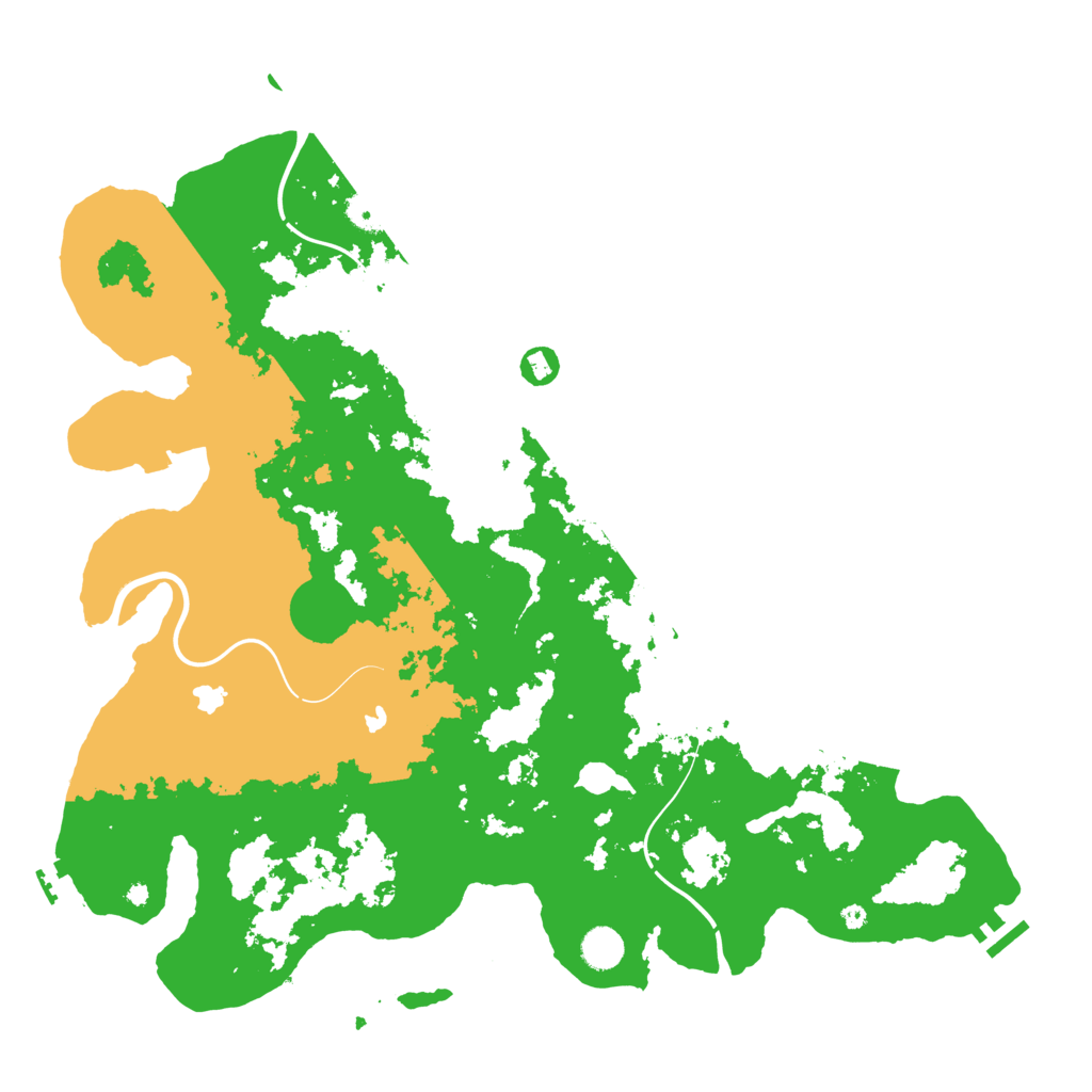 Biome Rust Map: Procedural Map, Size: 4500, Seed: 205343123