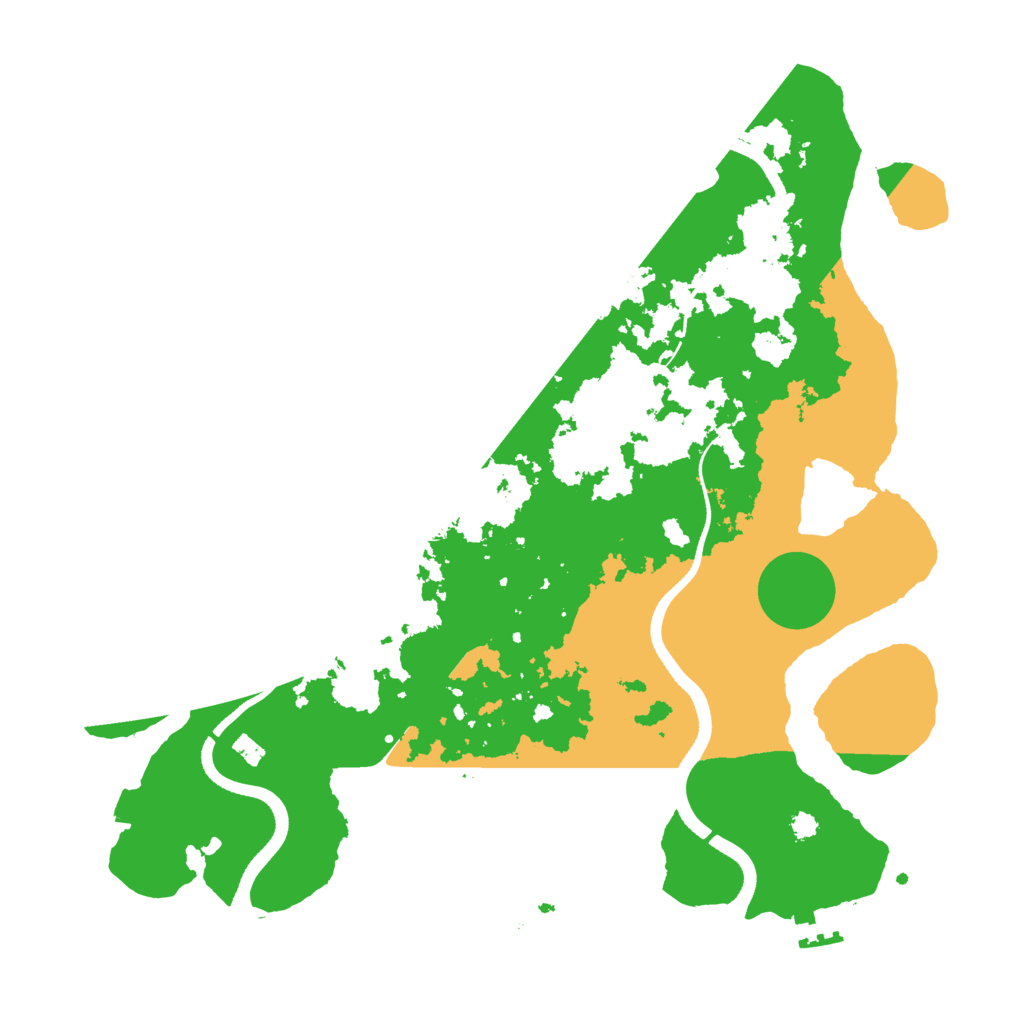 Biome Rust Map: Procedural Map, Size: 3500, Seed: 38924