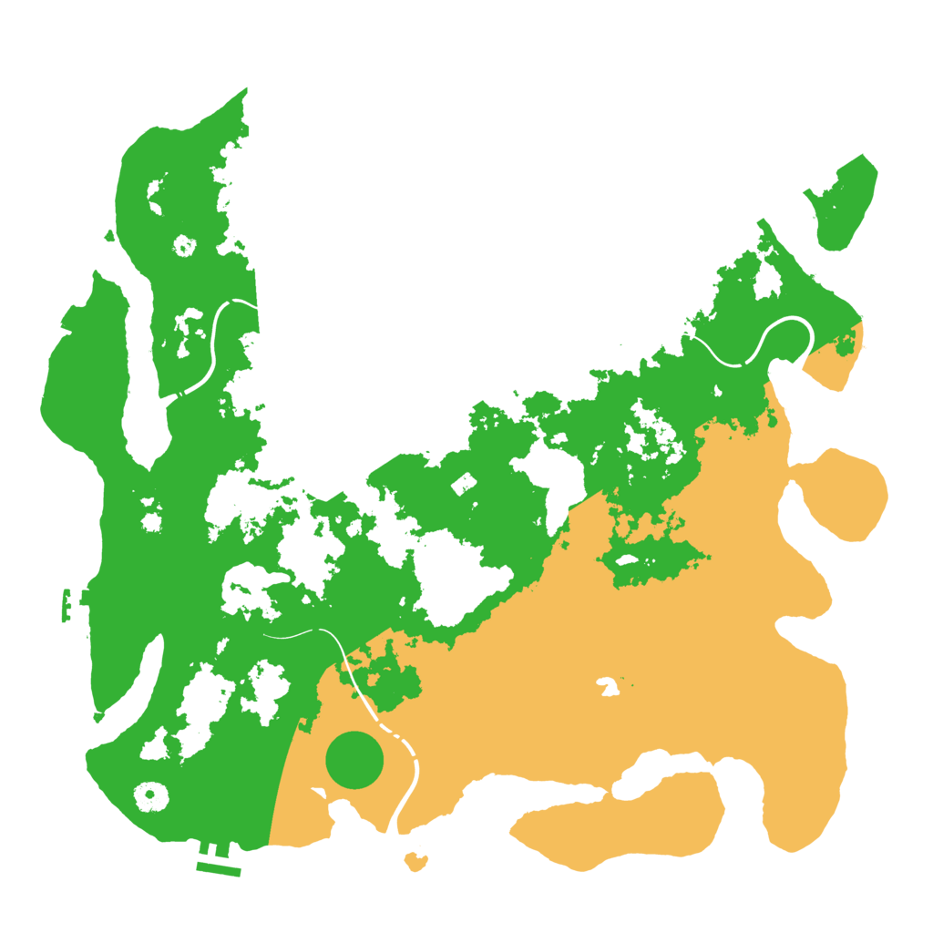 Biome Rust Map: Procedural Map, Size: 4250, Seed: 443372186