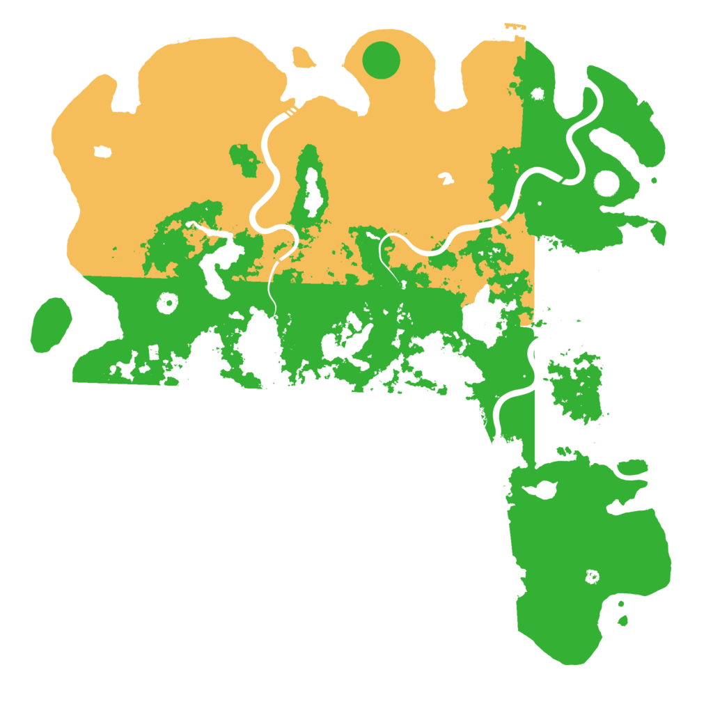 Biome Rust Map: Procedural Map, Size: 5000, Seed: 1222877868