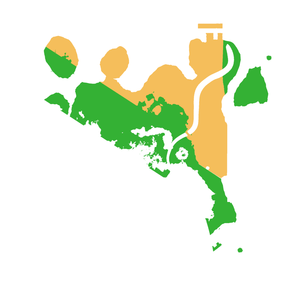 Biome Rust Map: Procedural Map, Size: 2500, Seed: 1456