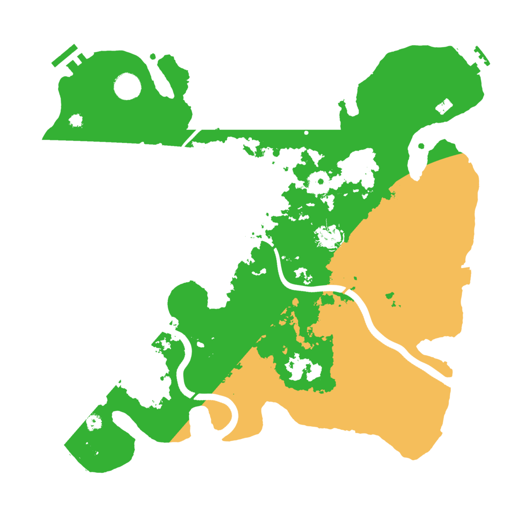 Biome Rust Map: Procedural Map, Size: 3500, Seed: 2399