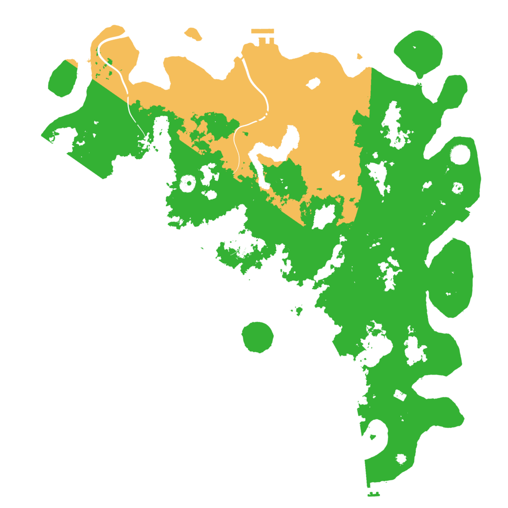 Biome Rust Map: Procedural Map, Size: 4500, Seed: 733348211