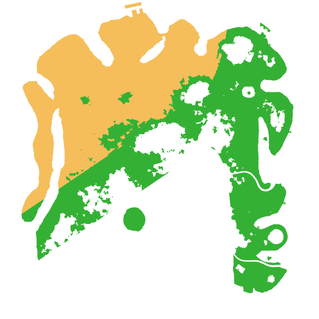 Biome Rust Map: Procedural Map, Size: 3850, Seed: 2040048805