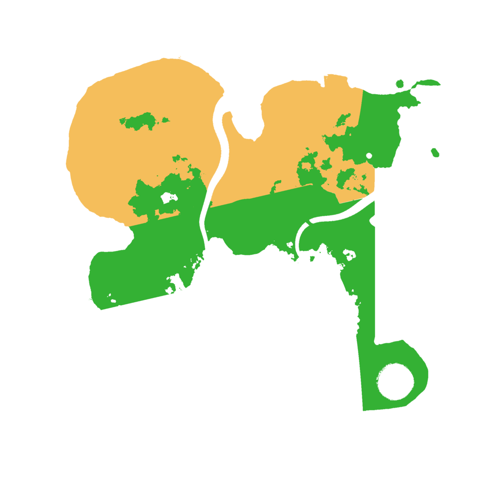 Biome Rust Map: Procedural Map, Size: 2500, Seed: 207780