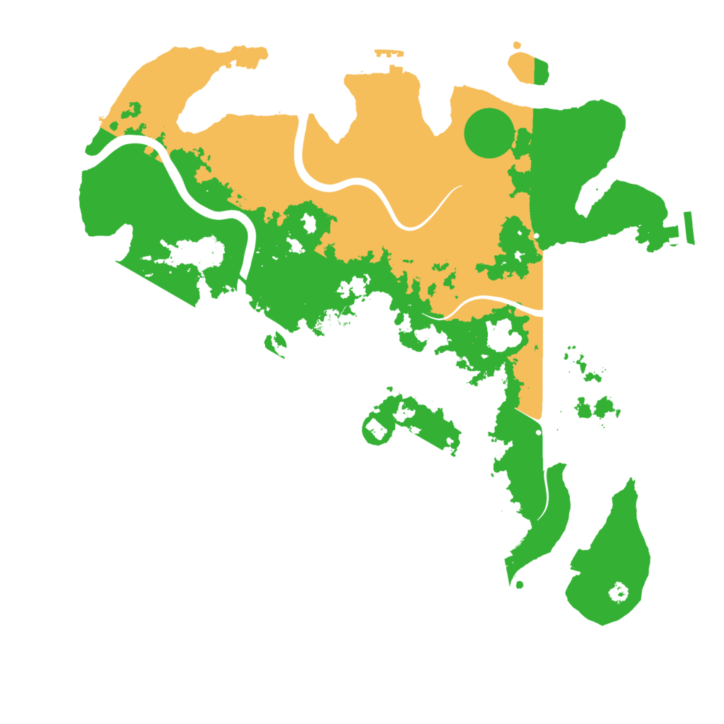 Biome Rust Map: Procedural Map, Size: 3800, Seed: 39785