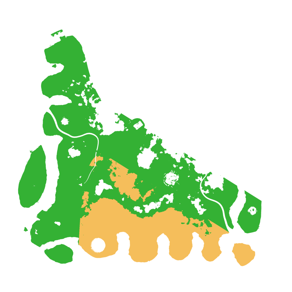 Biome Rust Map: Procedural Map, Size: 3600, Seed: 451274