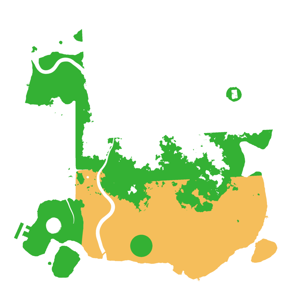 Biome Rust Map: Procedural Map, Size: 3600, Seed: 47485677