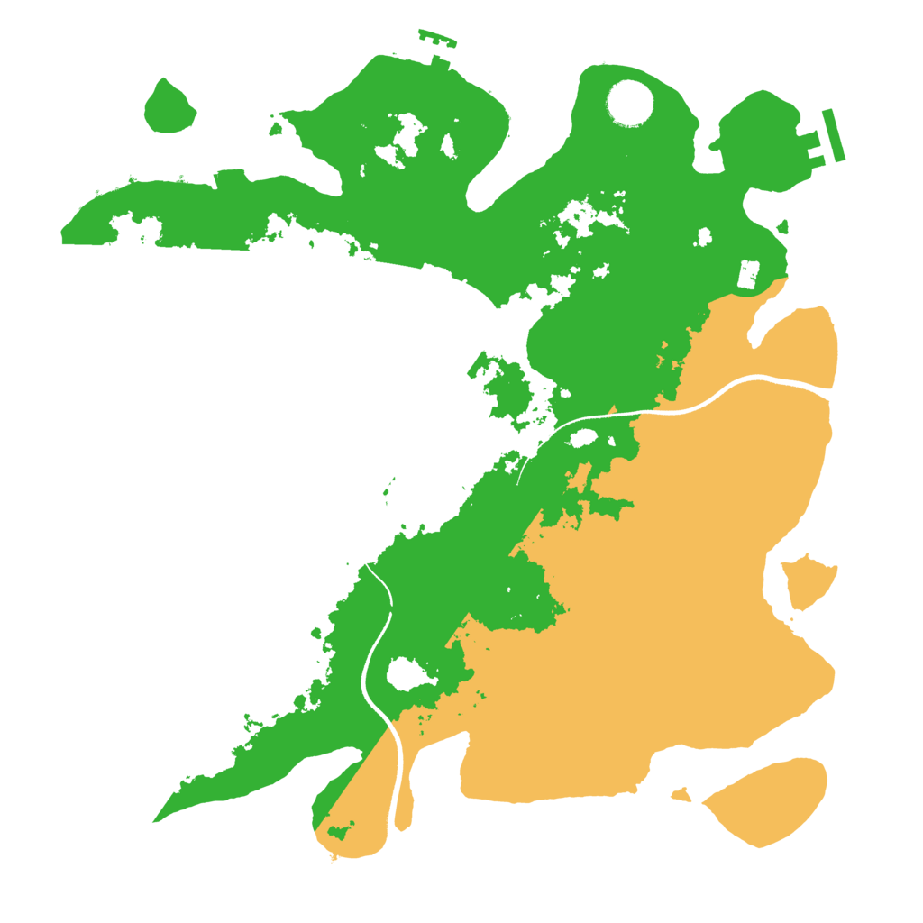 Biome Rust Map: Procedural Map, Size: 3500, Seed: 19010721