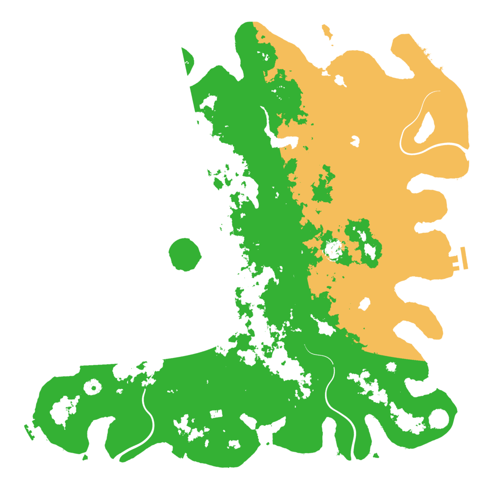 Biome Rust Map: Procedural Map, Size: 4500, Seed: 672224294