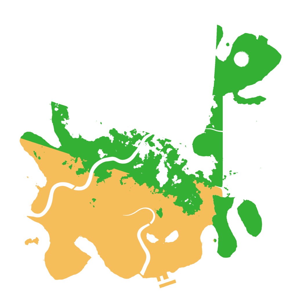 Biome Rust Map: Procedural Map, Size: 3500, Seed: 99114413