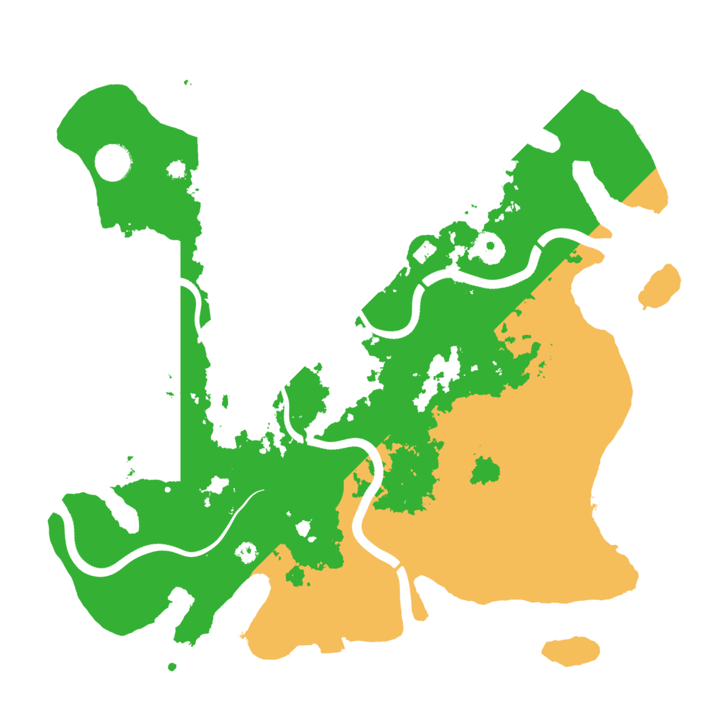 Biome Rust Map: Procedural Map, Size: 3500, Seed: 103287177