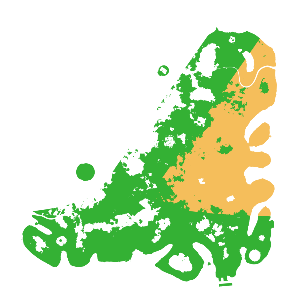 Biome Rust Map: Procedural Map, Size: 4500, Seed: 3063