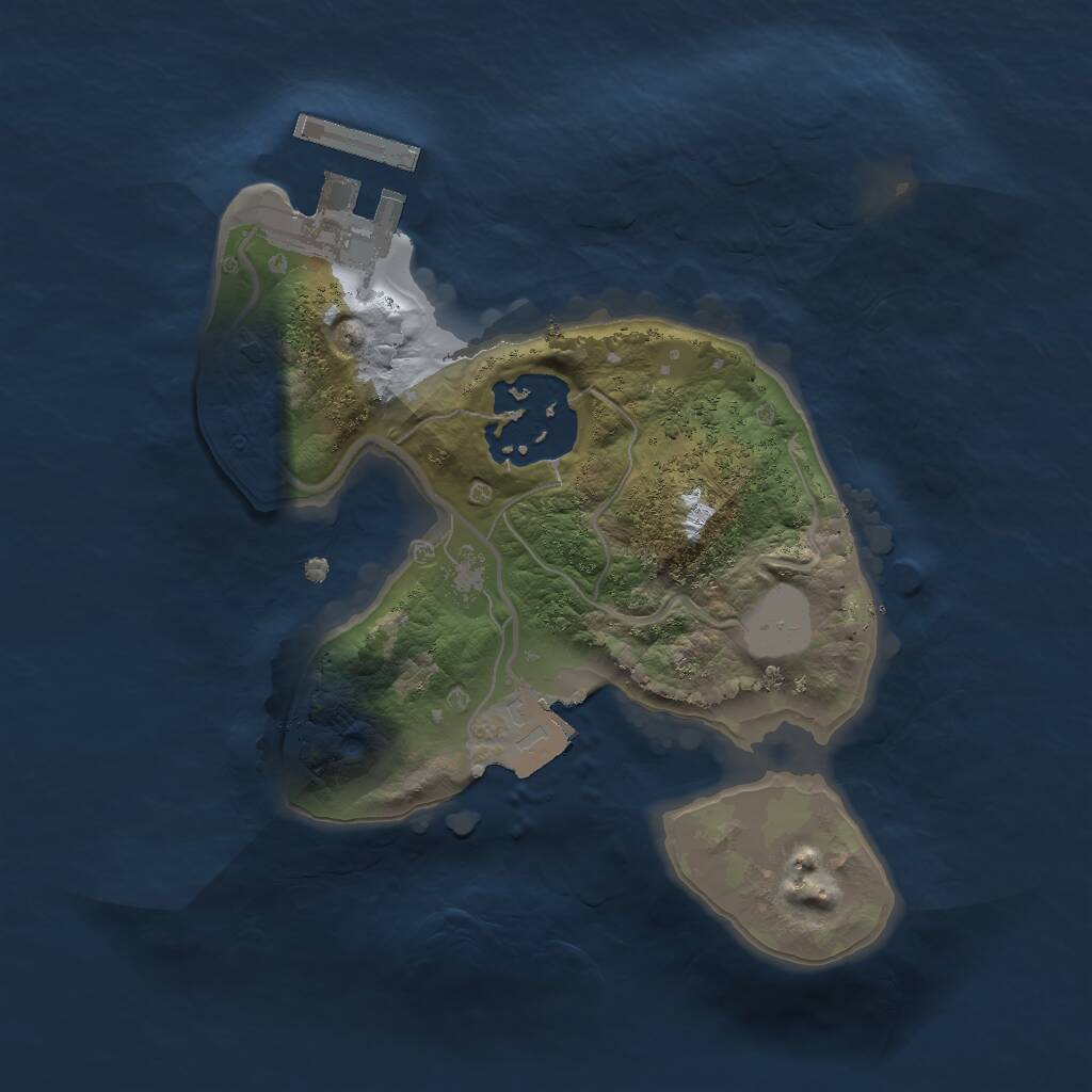 Rust Map: Procedural Map, Size: 1750, Seed: 285201576, 3 Monuments