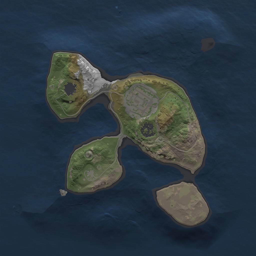 Rust Map: Procedural Map, Size: 1750, Seed: 285201576, 3 Monuments