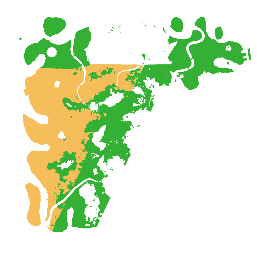 Biome Rust Map: Procedural Map, Size: 4500, Seed: 384715209