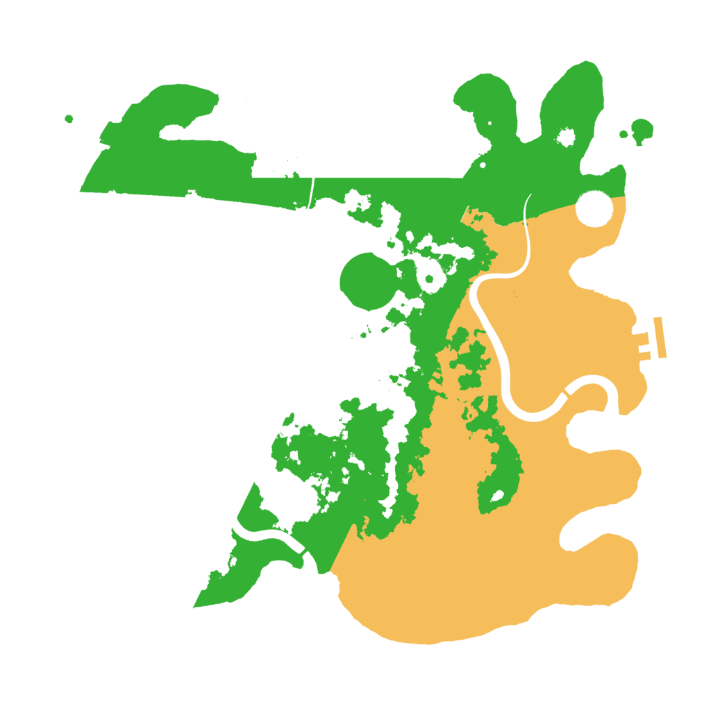Biome Rust Map: Procedural Map, Size: 3500, Seed: 553393890