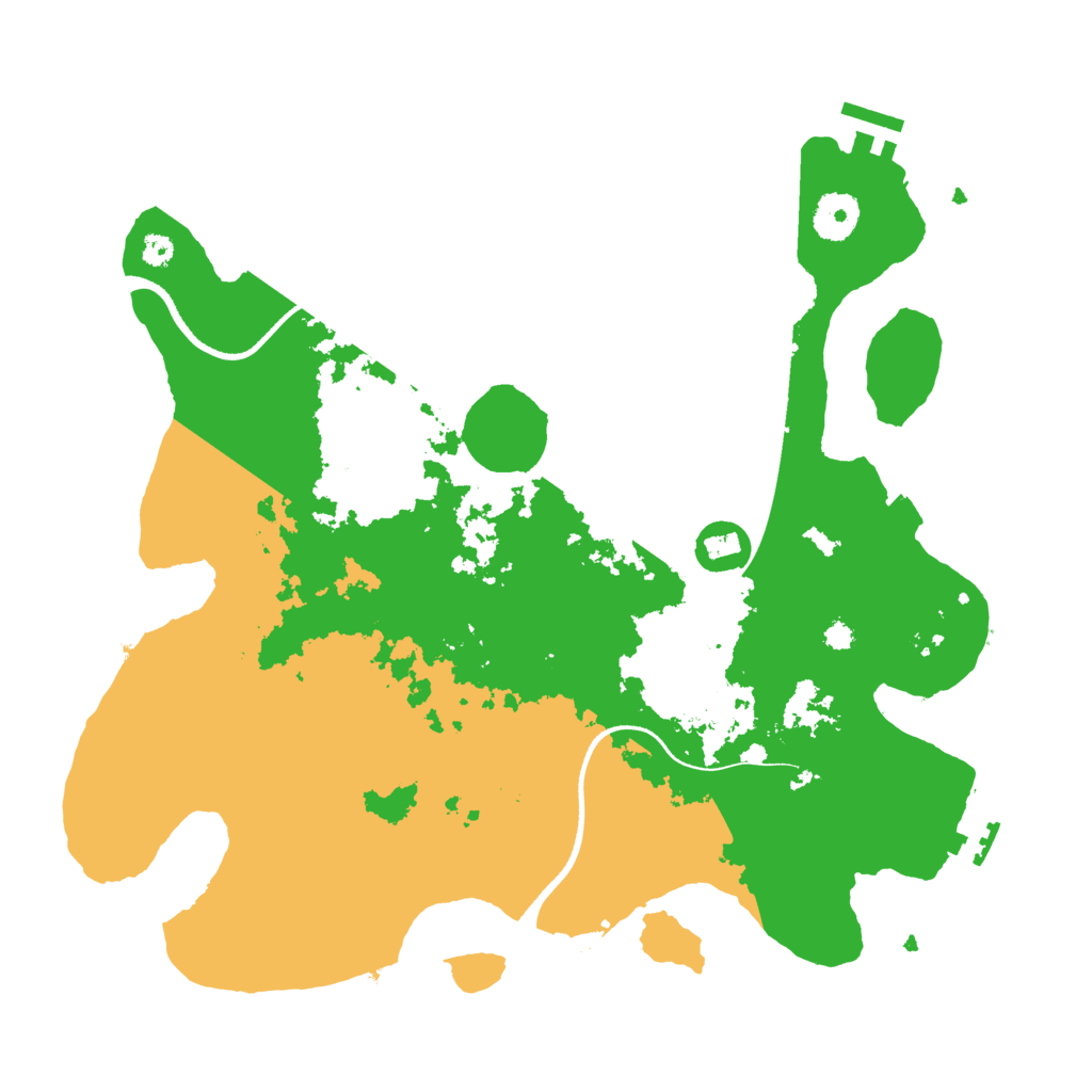 Biome Rust Map: Procedural Map, Size: 3500, Seed: 942568059