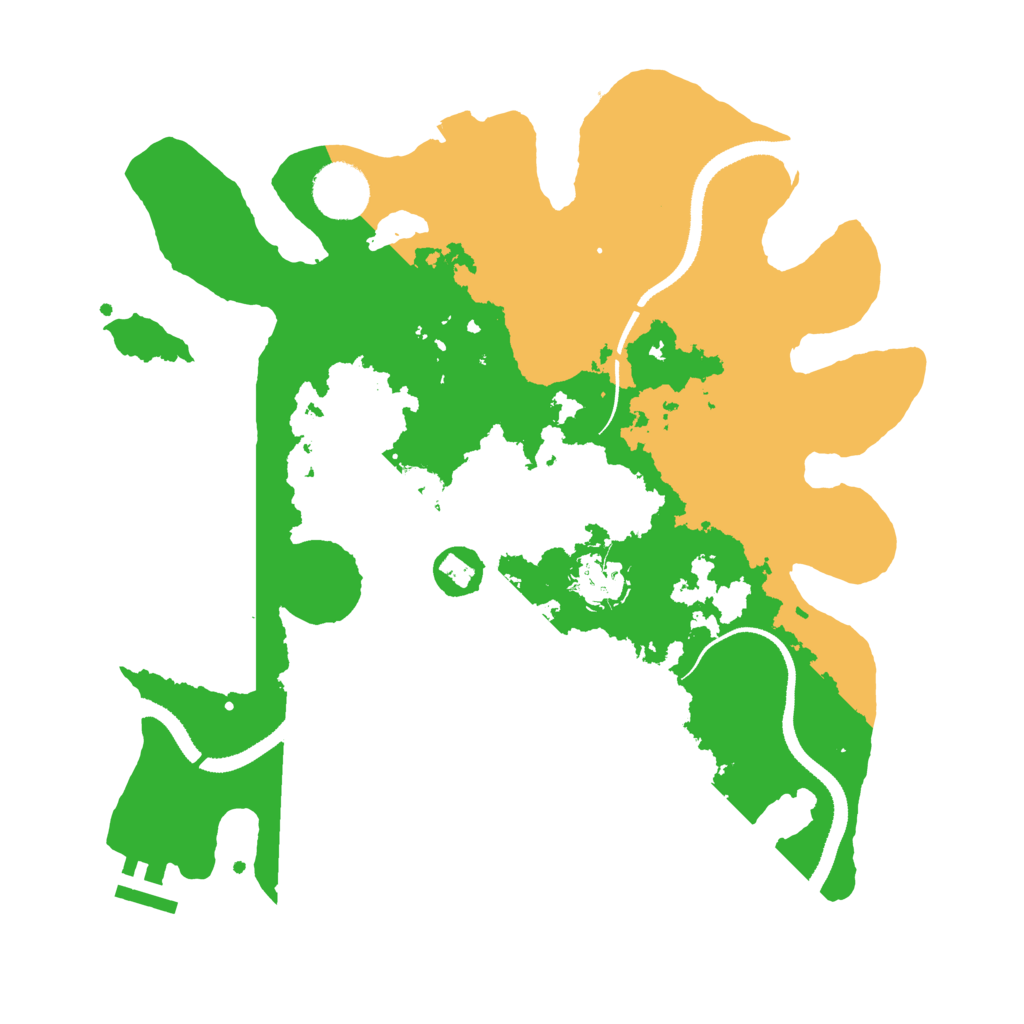 Biome Rust Map: Procedural Map, Size: 3300, Seed: 5234