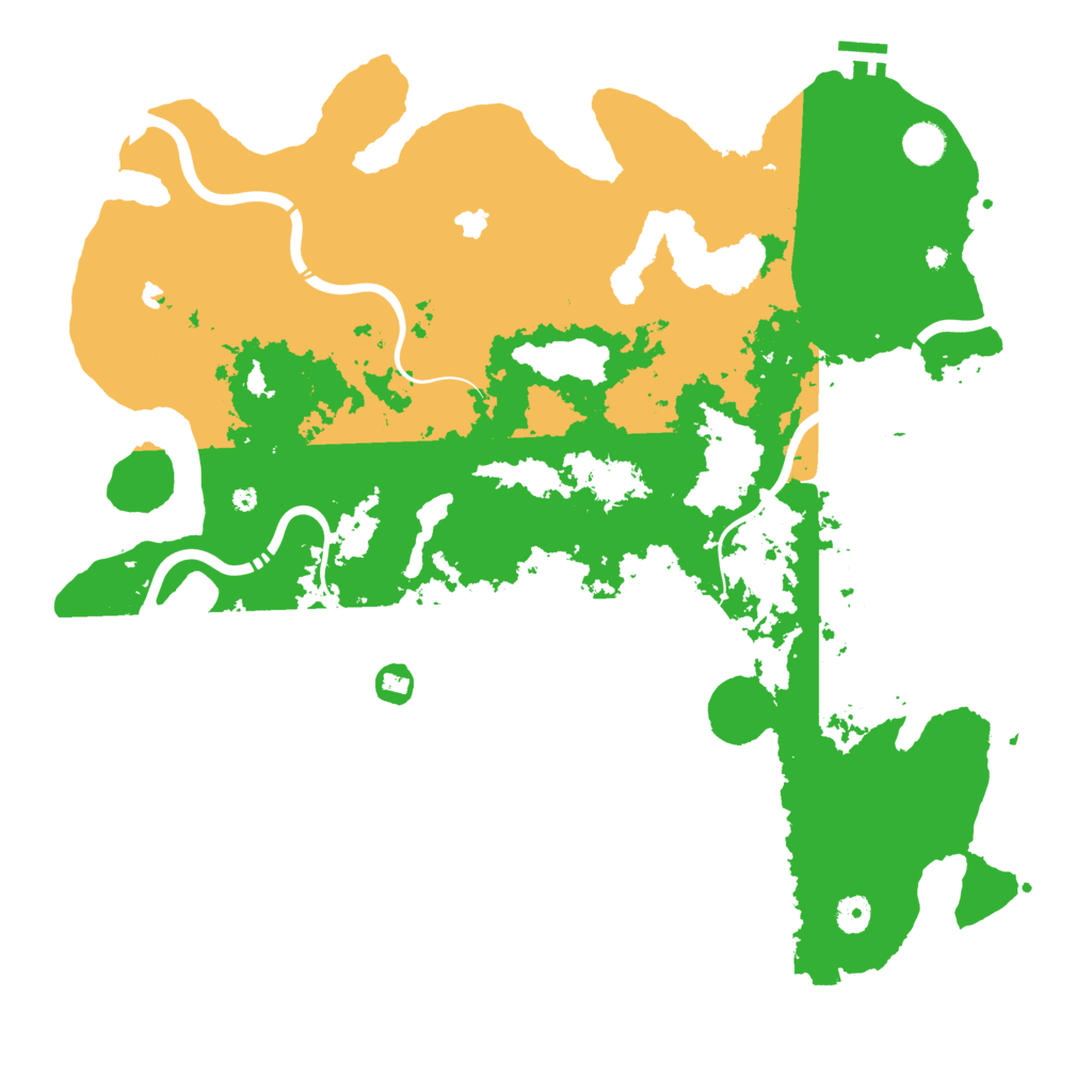 Biome Rust Map: Procedural Map, Size: 4500, Seed: 5201314