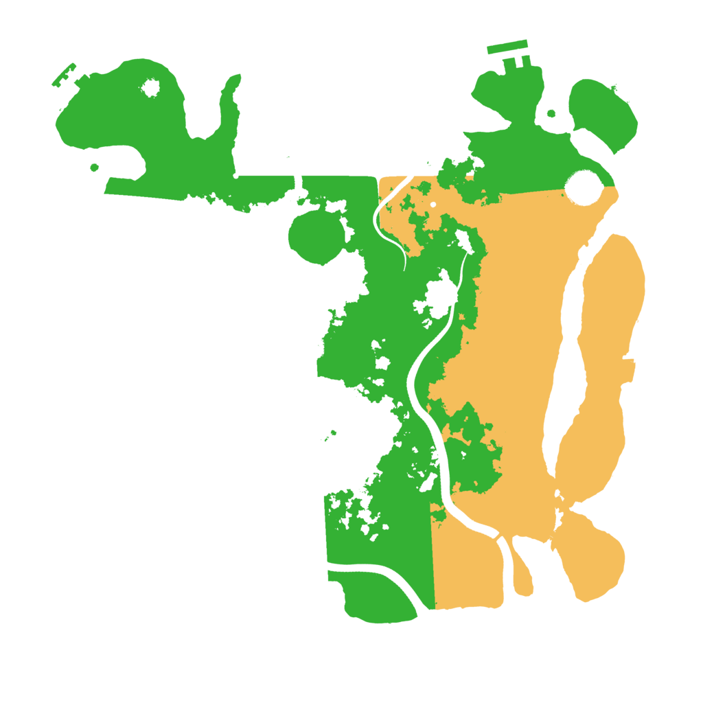 Biome Rust Map: Procedural Map, Size: 3500, Seed: 100031591