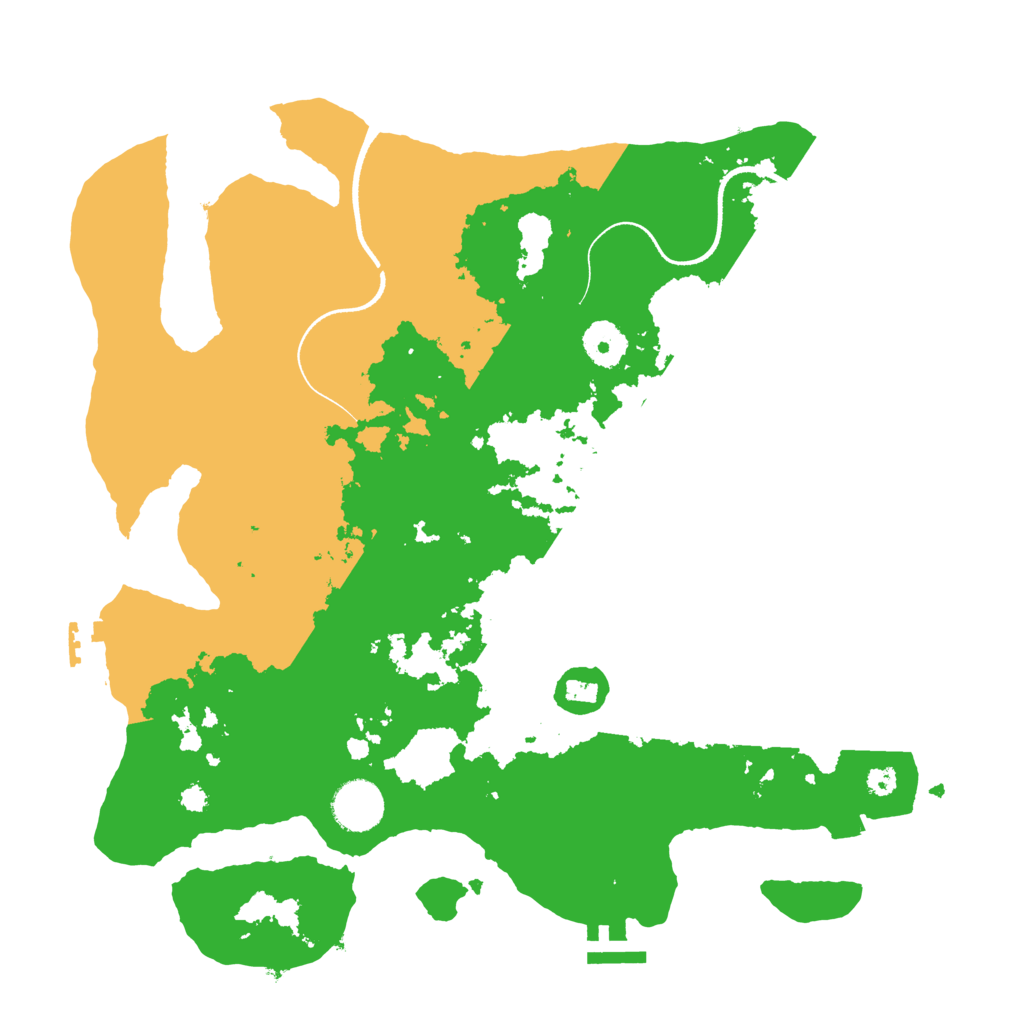 Biome Rust Map: Procedural Map, Size: 3500, Seed: 636189935