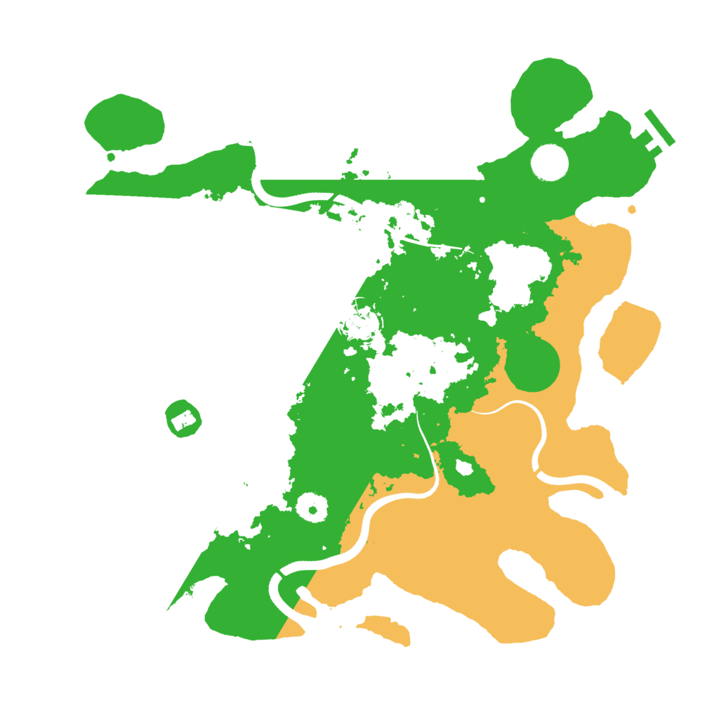 Biome Rust Map: Procedural Map, Size: 3500, Seed: 583187