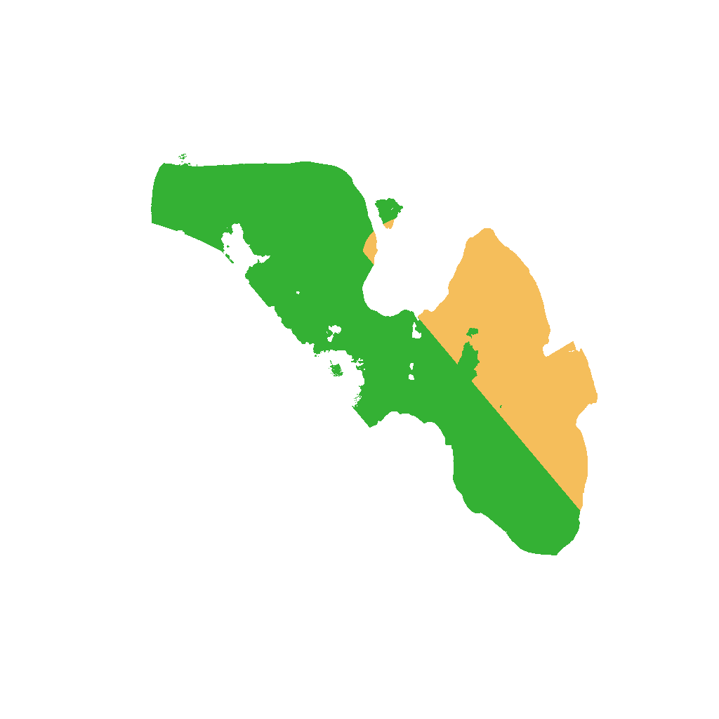 Biome Rust Map: Procedural Map, Size: 1300, Seed: 84529