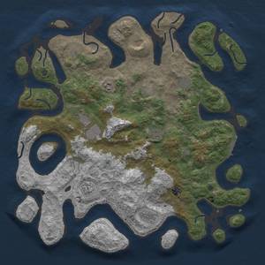 Thumbnail Rust Map: Procedural Map, Size: 4500, Seed: 70000, 15 Monuments