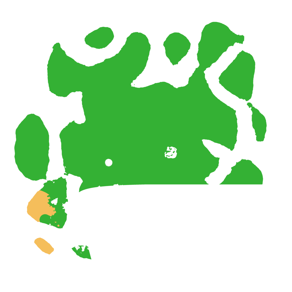 Biome Rust Map: Barren, Size: 3500, Seed: 6967977