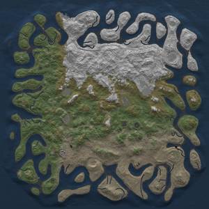 Thumbnail Rust Map: Procedural Map, Size: 6000, Seed: 35634, 15 Monuments