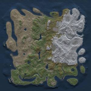 Thumbnail Rust Map: Procedural Map, Size: 4500, Seed: 65331598, 15 Monuments