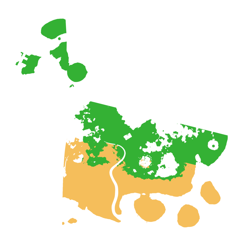 Biome Rust Map: Procedural Map, Size: 3500, Seed: 800282