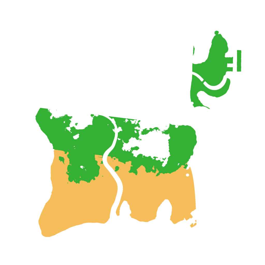 Biome Rust Map: Procedural Map, Size: 2500, Seed: 562642