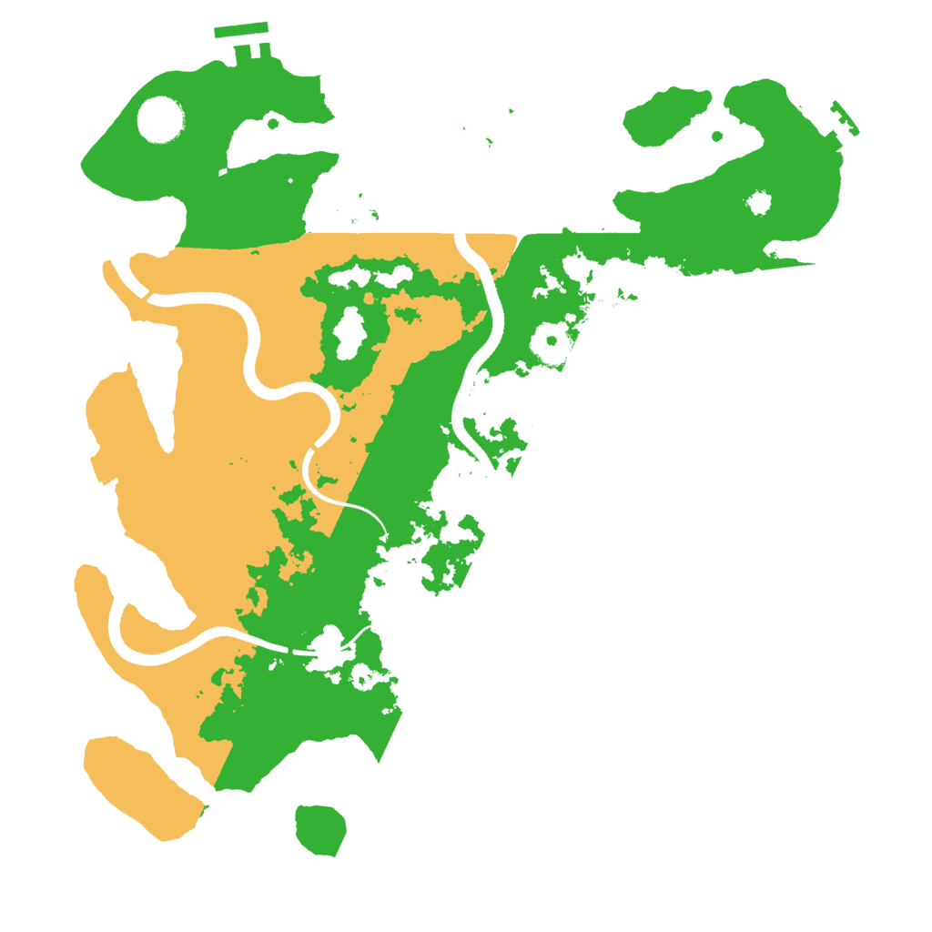 Biome Rust Map: Procedural Map, Size: 3500, Seed: 585981