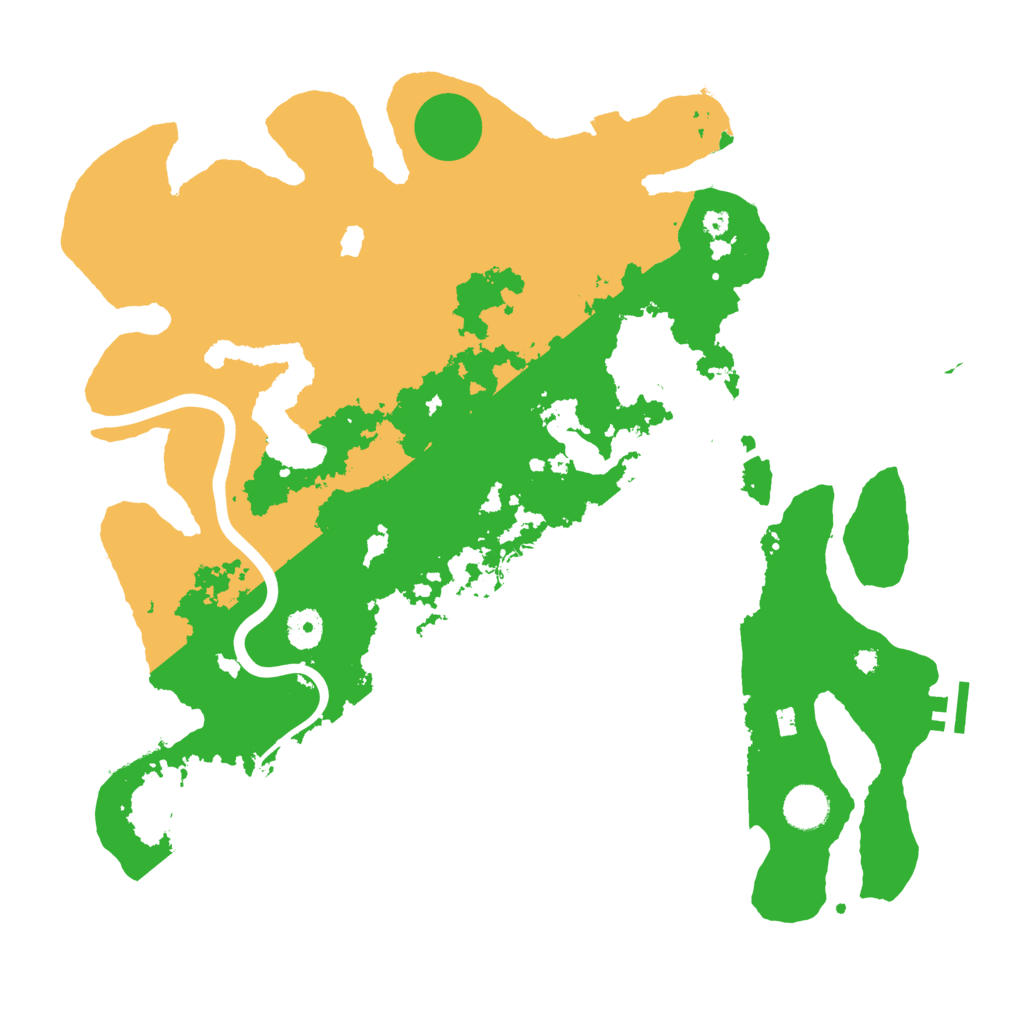 Biome Rust Map: Procedural Map, Size: 4000, Seed: 8500