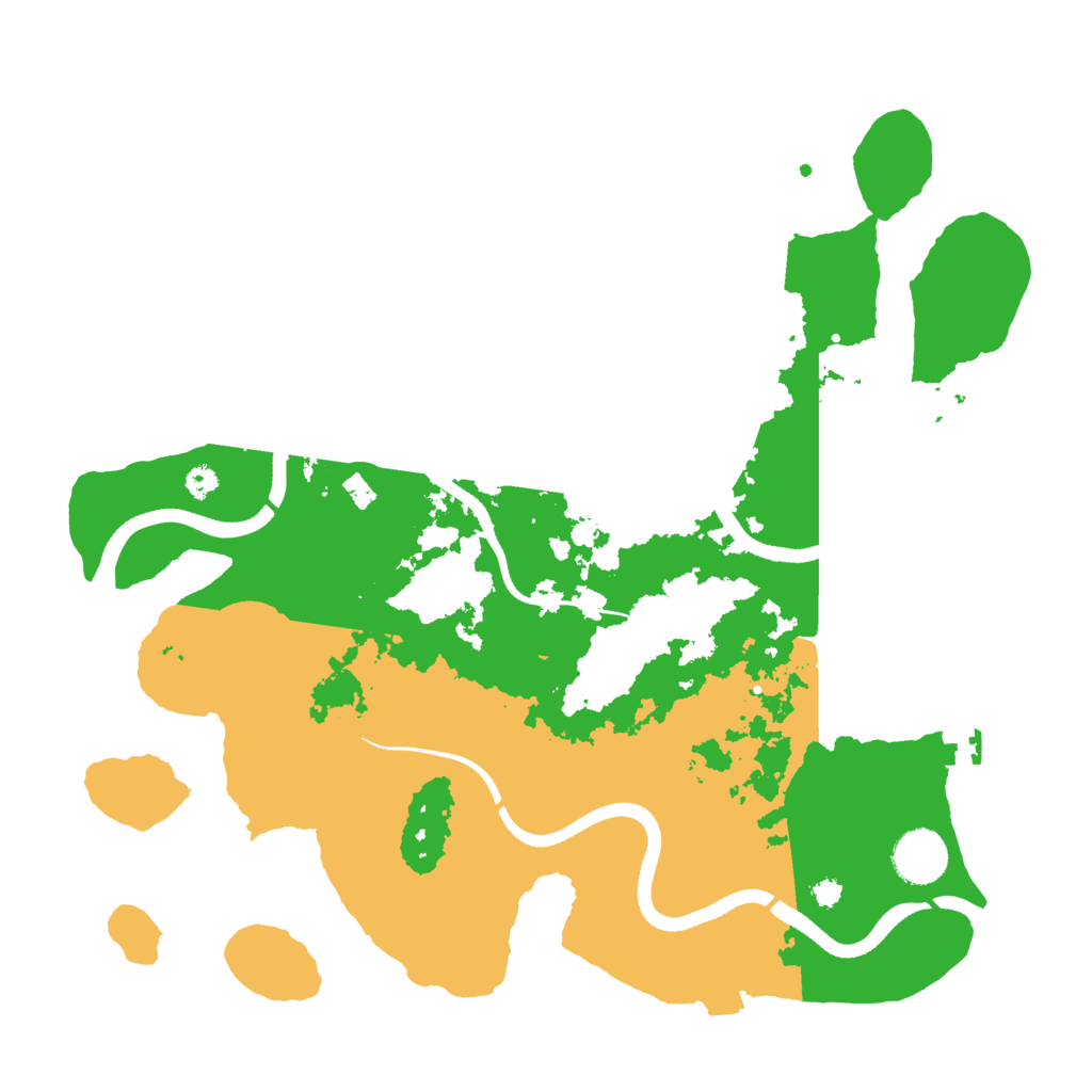 Biome Rust Map: Procedural Map, Size: 3500, Seed: 753132