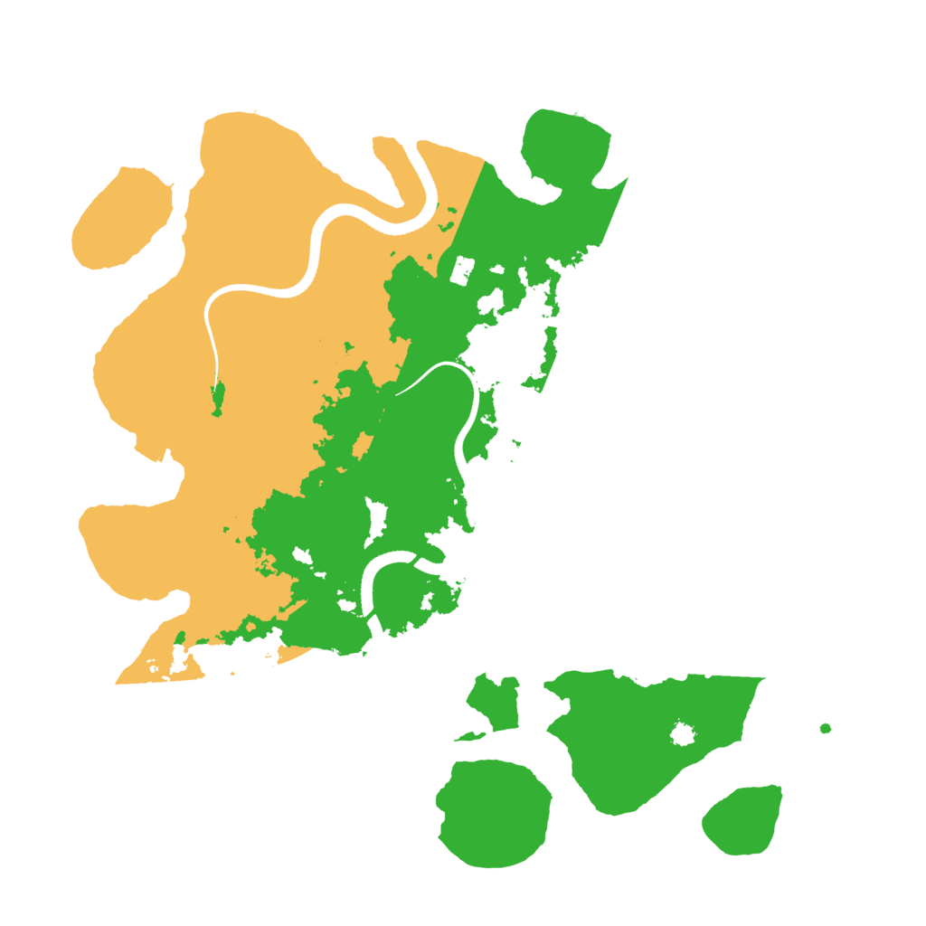 Biome Rust Map: Procedural Map, Size: 3500, Seed: 117644