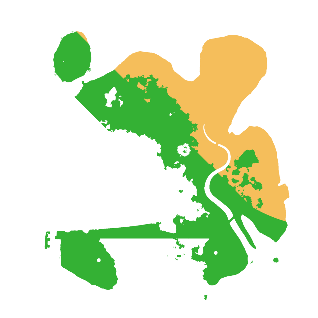 Biome Rust Map: Procedural Map, Size: 2500, Seed: 298156