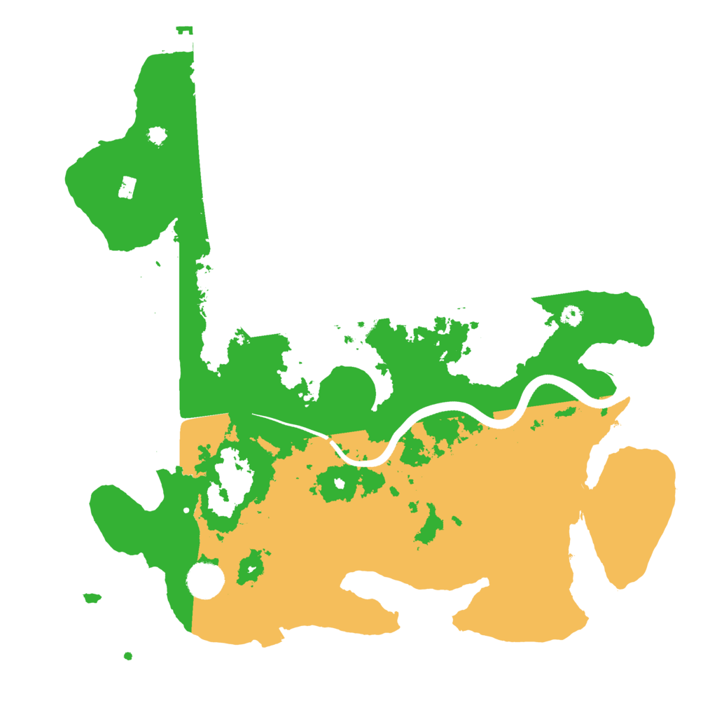 Biome Rust Map: Procedural Map, Size: 3500, Seed: 629276